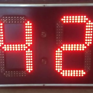 Б/У ИНФОРМАЦИОННОЕ ТАБЛО "ЧАСЫ+ТЕМПЕРАТУРА" 12" Красное, Уличное
