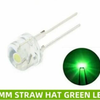 СВЕТОДИОД 8 mm 0,5W green straw hat (GLO)