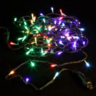 Гирлянда черная 100 ламп LED-8000