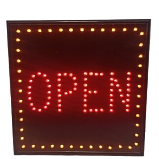 ВЫВЕСКА СВЕТОДИОДНАЯ "OPEN" 27х27